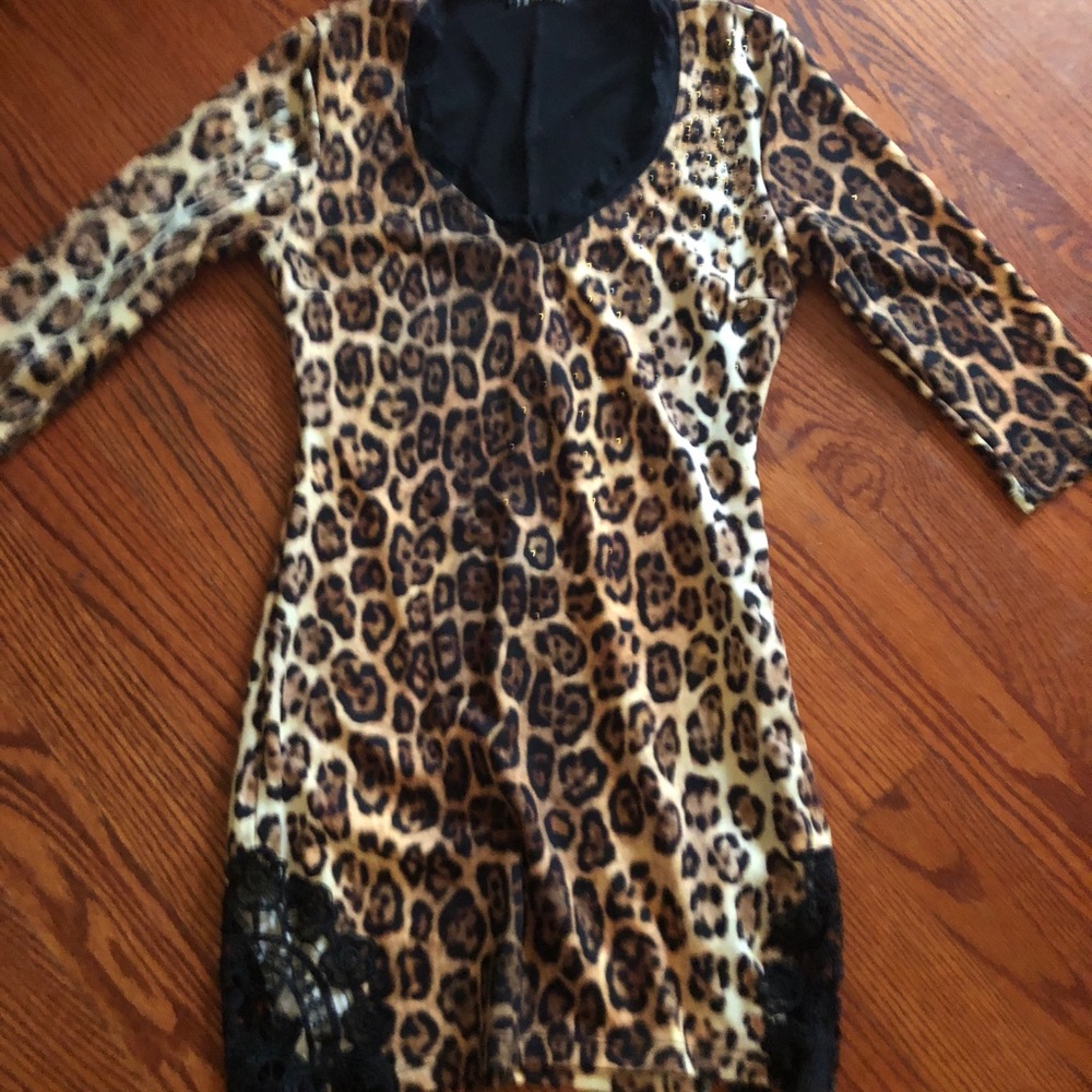 New without tags Tiger print mini dress